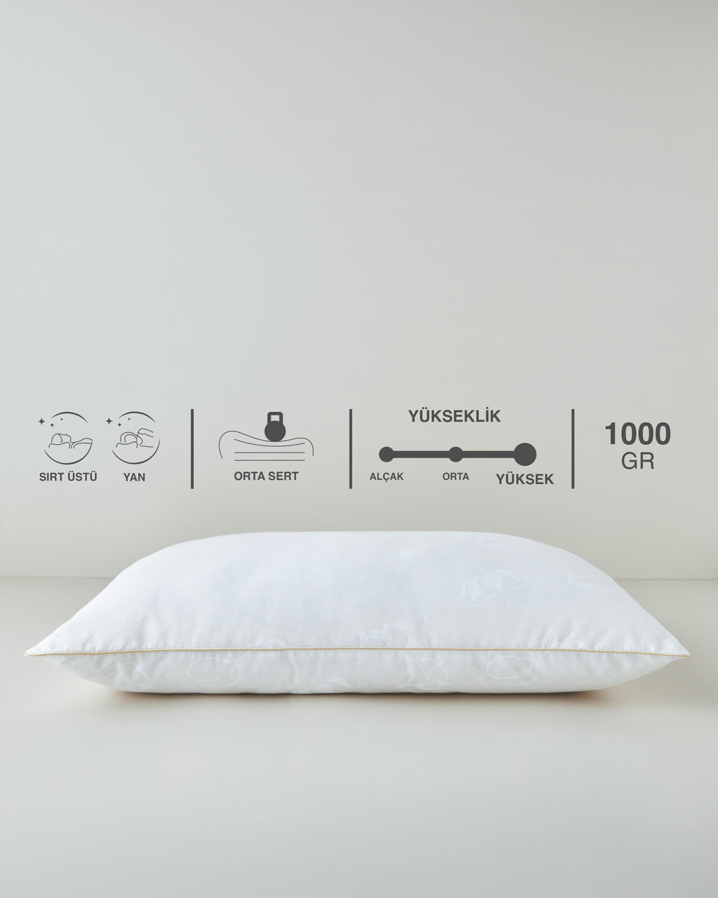 Comfy Cotton Pillow 50x70 cm White (view 7)