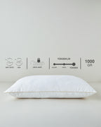 Comfy Cotton Pillow 50x70 cm White (view 7)