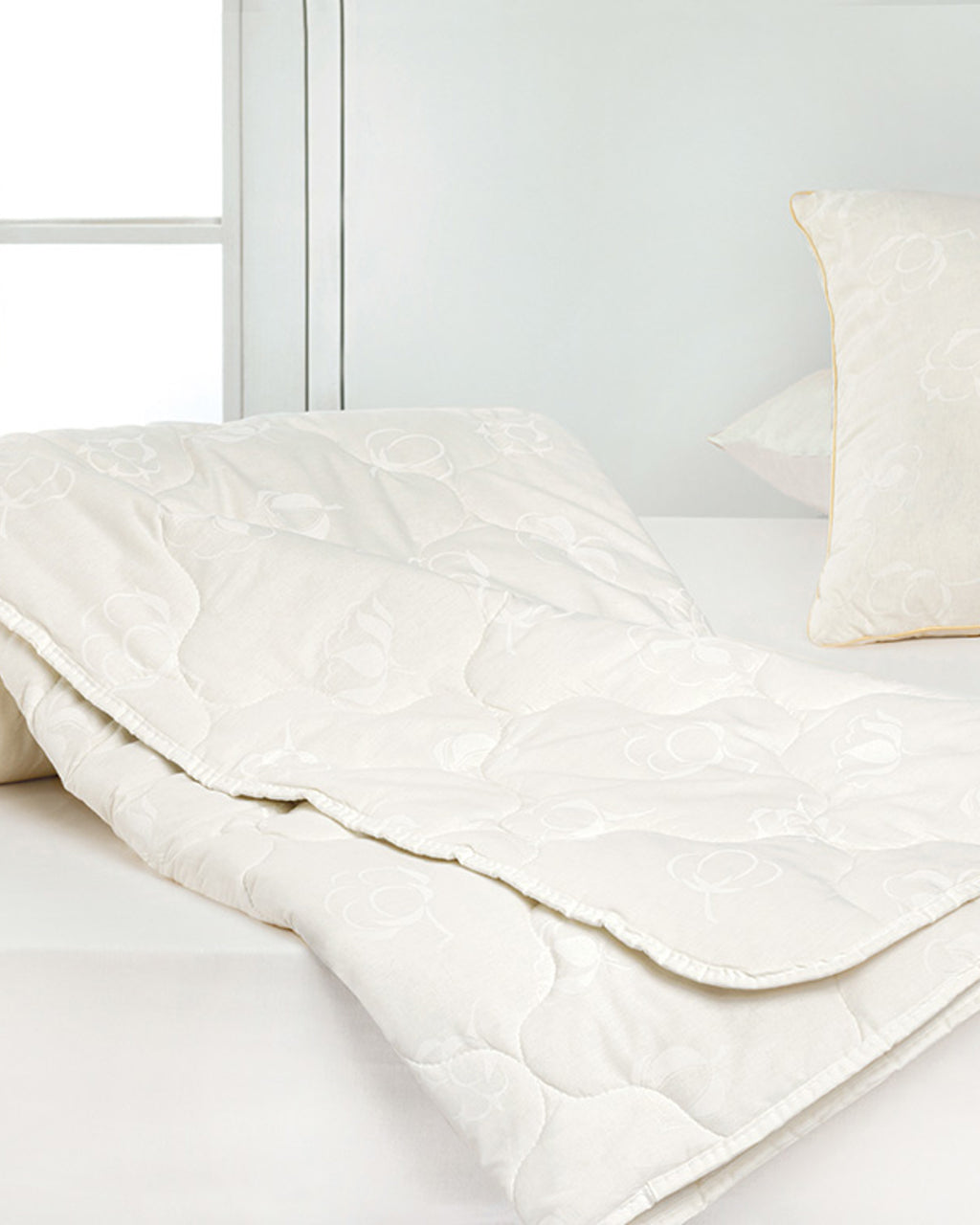 Comfy Cotton Quilt White - 155x215 cm