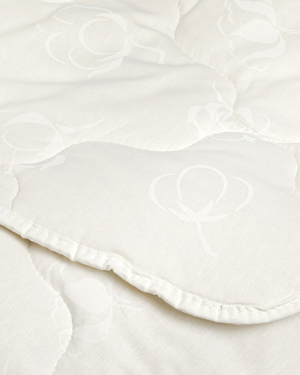 Comfy Cotton Quilt White - 195x215 cm (view 2)