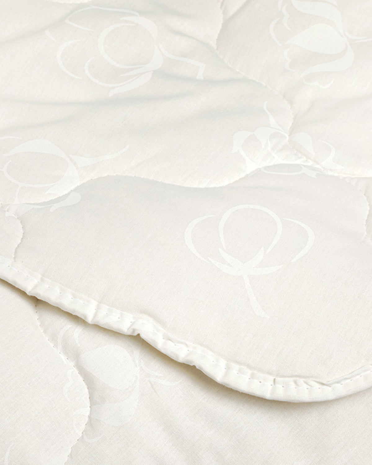 Comfy Cotton Quilt White - 195x215 cm (view 2)
