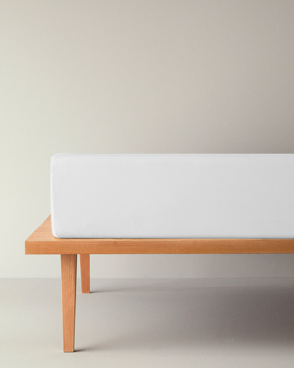 Flat 2 Cotton Fitted Sheet White - Middle 140x200 cm