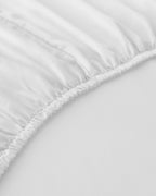 Flat 2 Cotton Fitted Sheet White - Double 160x200 cm (view 3)