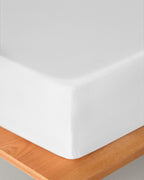 Flat 2 Cotton Fitted Sheet White (view 6)