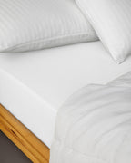 Flat 2 Cotton Fitted Sheet White (view 23)