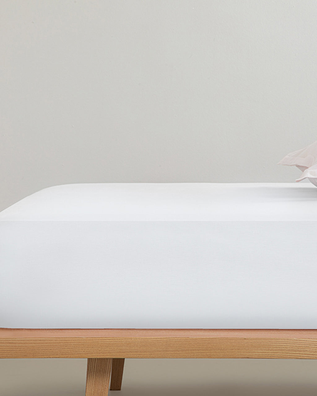 Plain Cotton Single Size Flat Sheet 160x240 cm White
