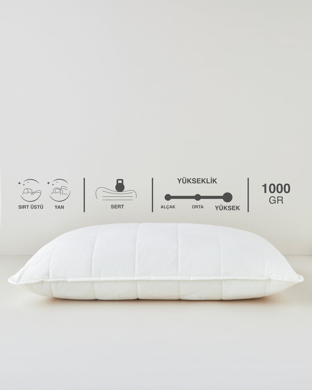Layna Wool Pillow 50x70 cm Cream (view 8)