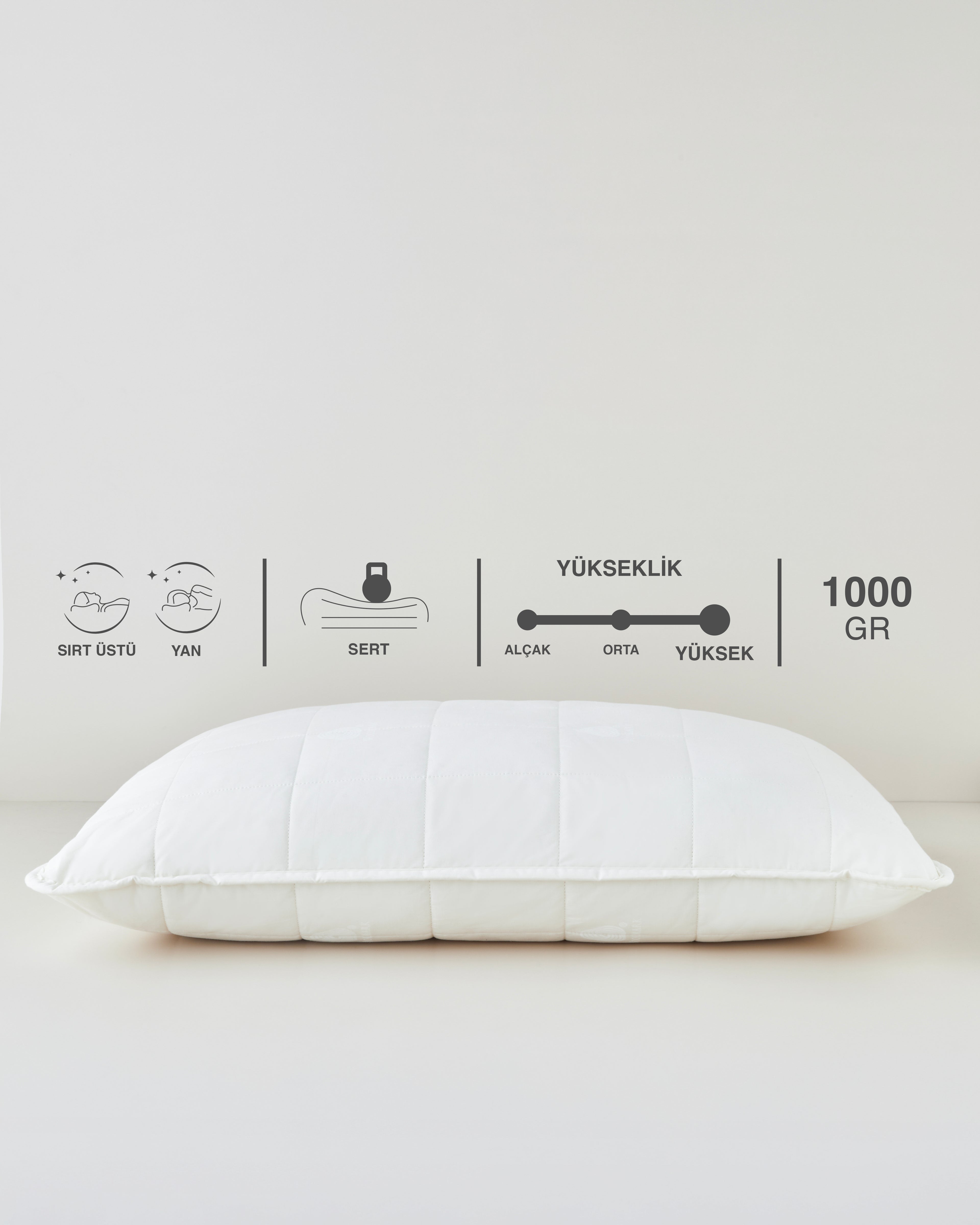 Layna Wool Pillow 50x70 cm Cream (view 8)