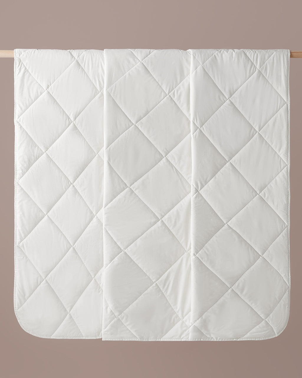 Layna Washable Wool Single Size Quilt 155x215 cm Cream (view 3)