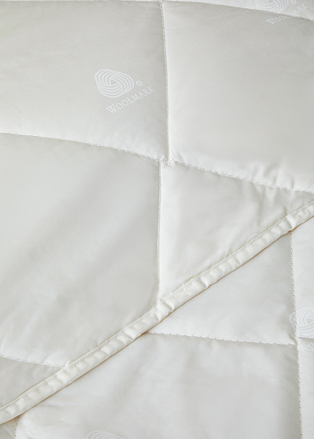 Layna Washable Wool Single Size Quilt 155x215 cm Cream (view 4)