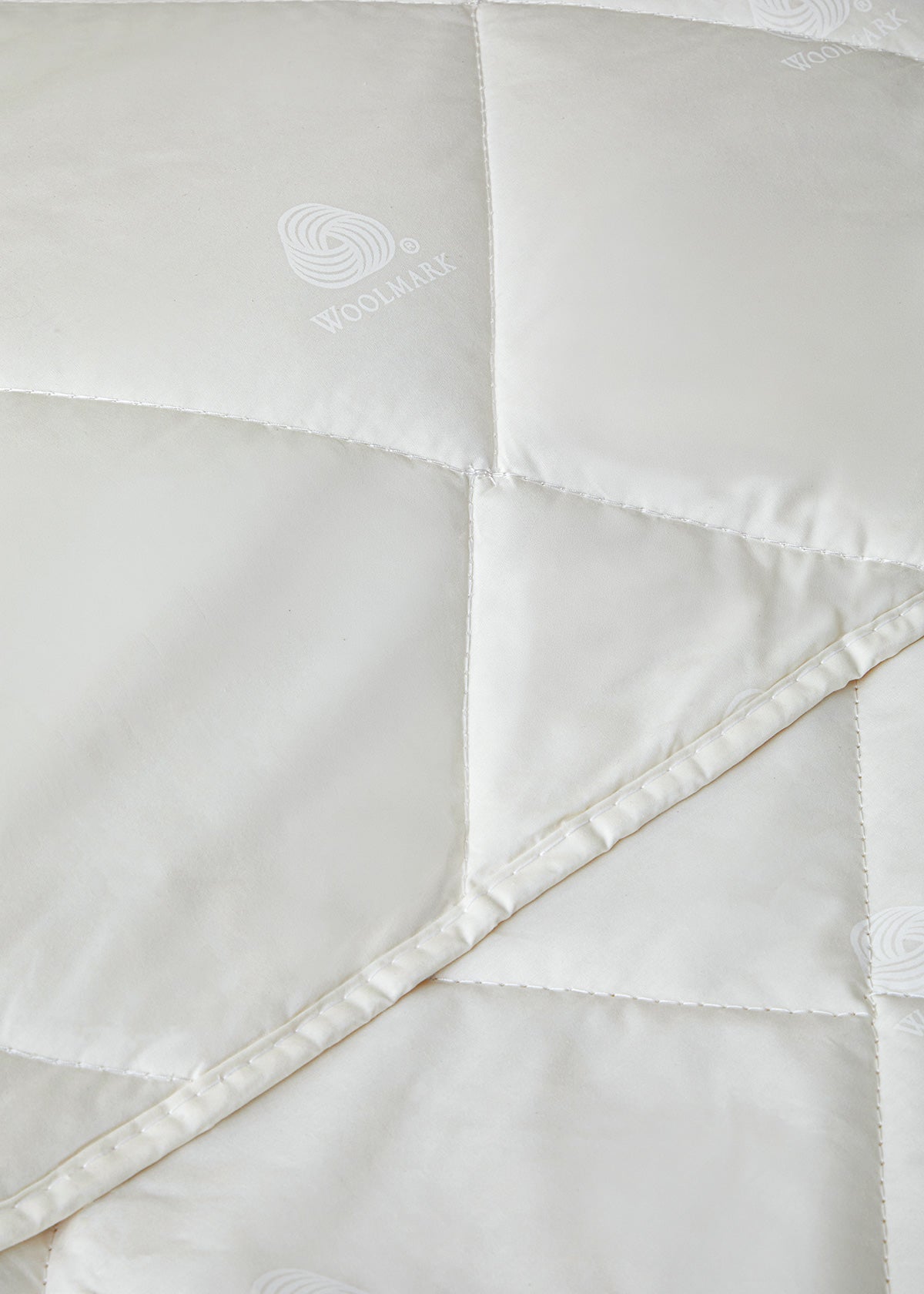Layna Washable Wool Single Size Quilt 155x215 cm Cream (view 4)