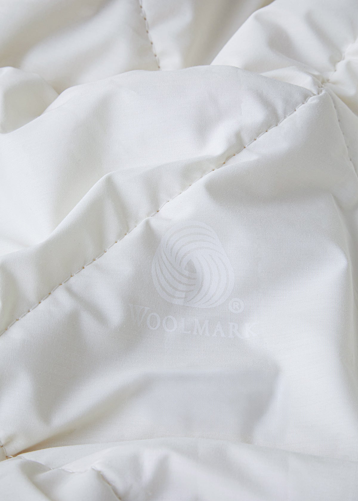 Layna Washable Wool Single Size Quilt 155x215 cm Cream (view 5)
