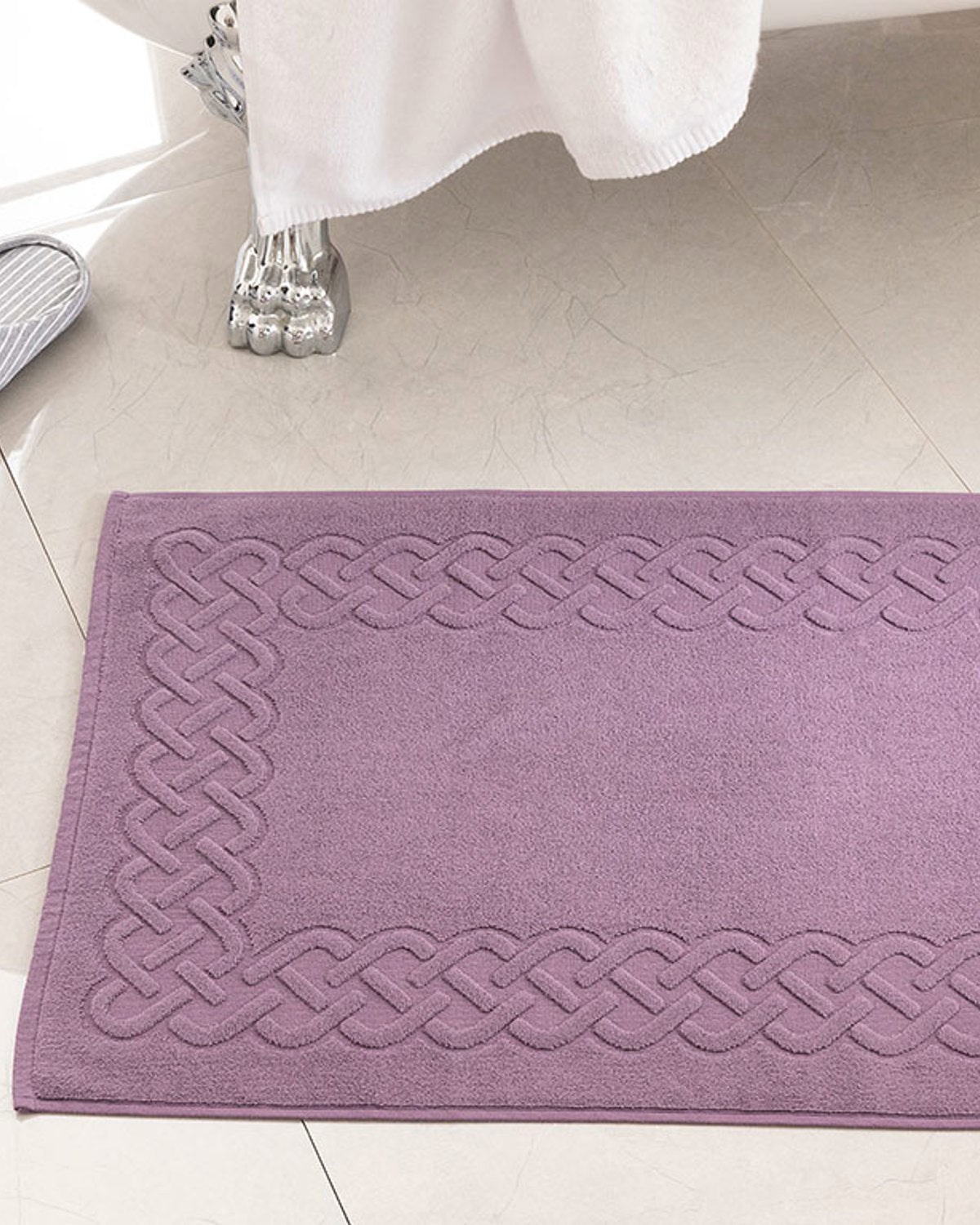 Pure Basic Foot Towel 50x70 cm - Dark Violet