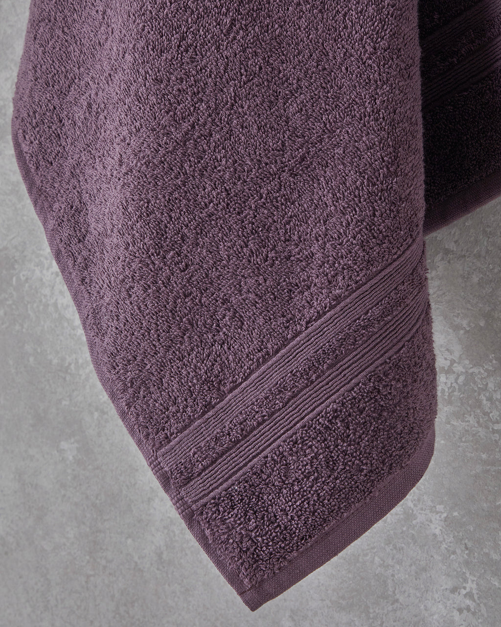 Pure Basic Face Towel 50x90 cm Dark Violet (view 2)
