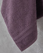 Pure Basic Face Towel 50x90 cm Dark Violet (view 2)