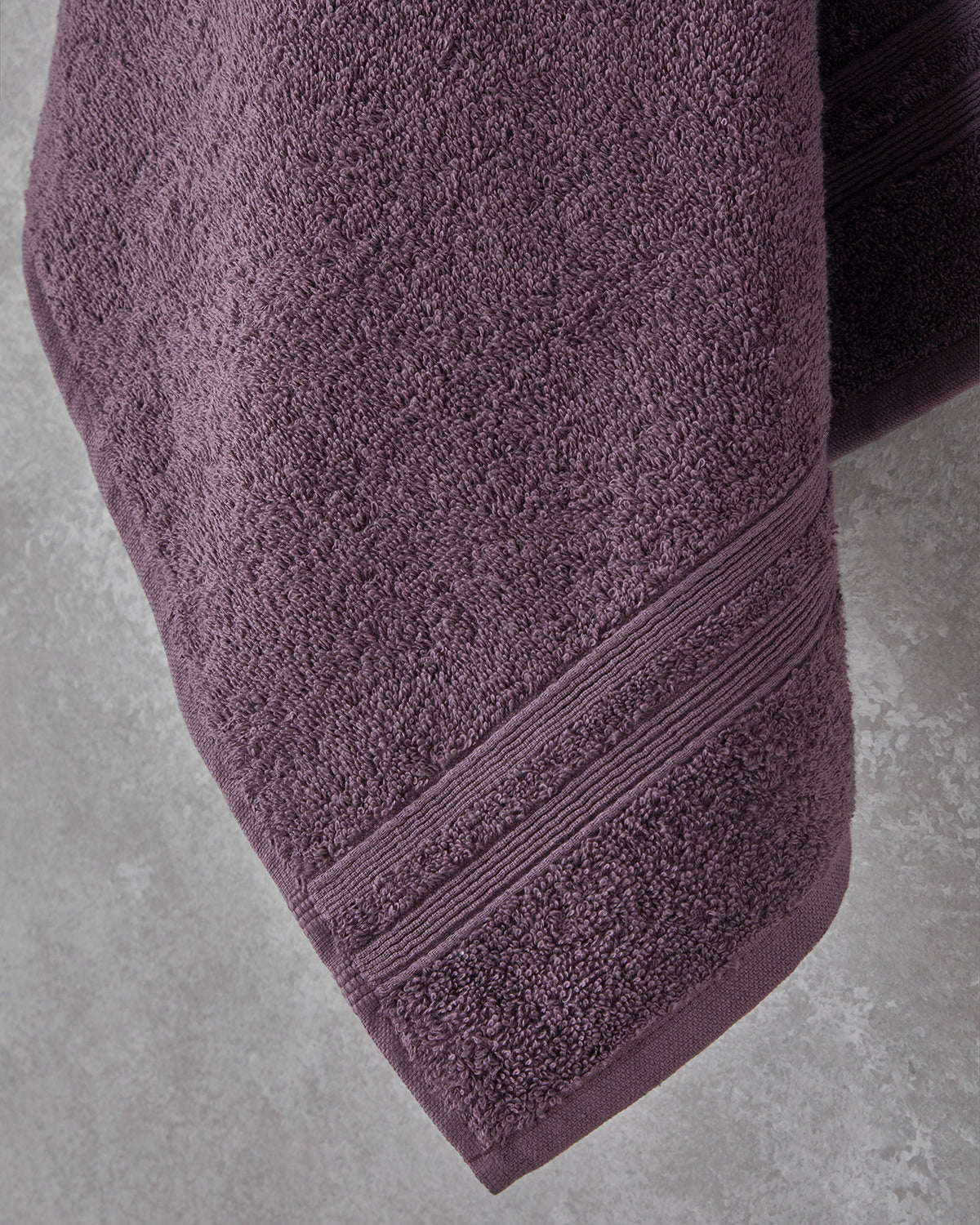 Pure Basic Face Towel 50x90 cm Dark Violet (view 2)