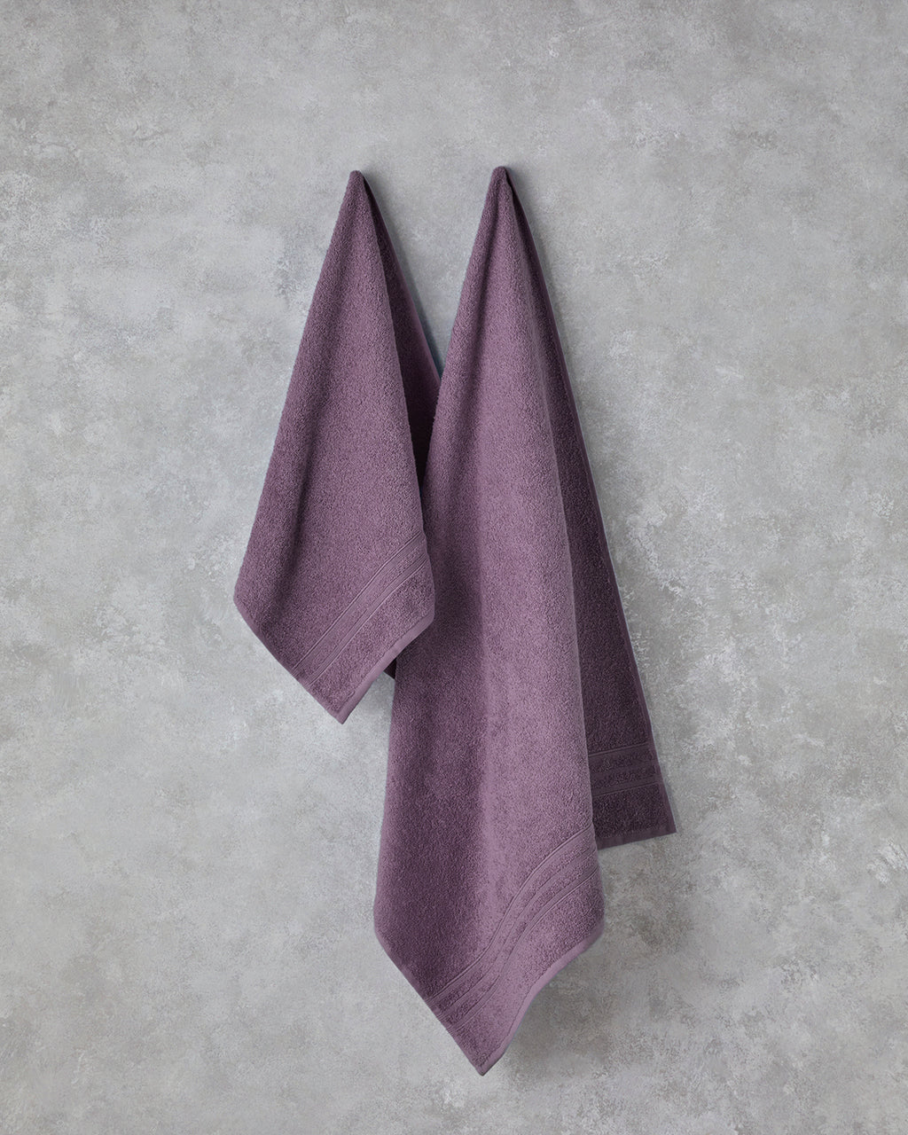 Pure Basic Face Towel 50x90 cm Dark Violet (view 3)