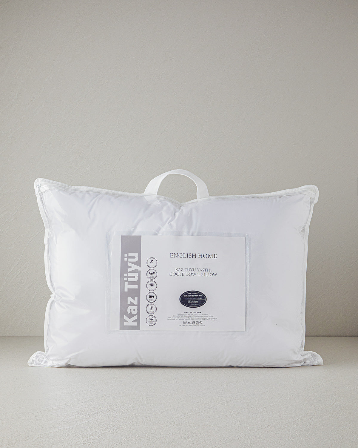 Winter Goose Down Pillow 50x70 cm White (view 5)