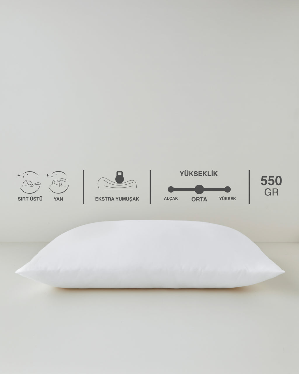 Classic Pillow 50x70 cm White (view 6)