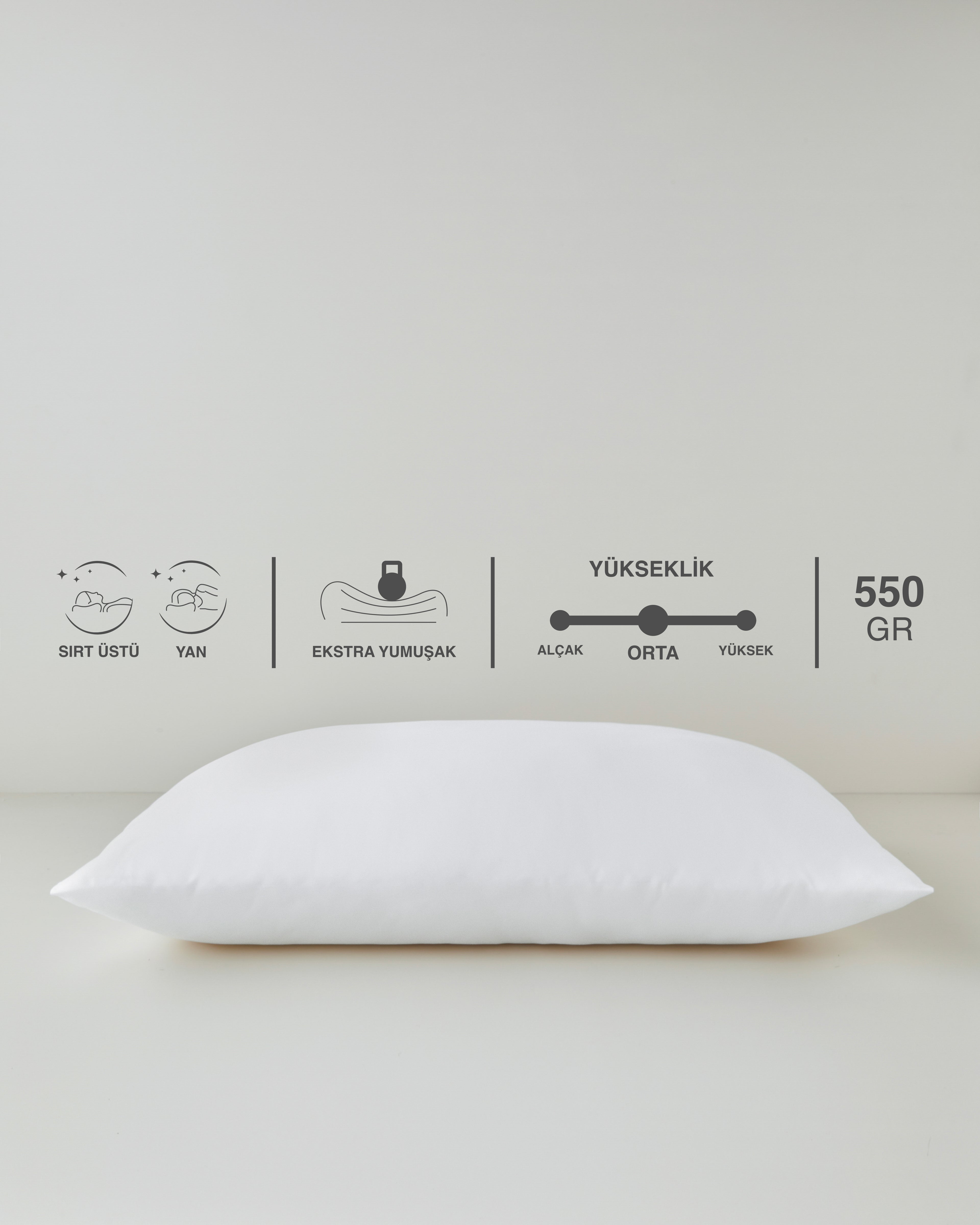 Classic Pillow 50x70 cm White (view 6)