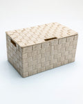 Shine Polypropylene with Cover Storage Box 34x22x17.5 cm Beige