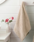 Pure Basic Face Towel 50x90 cm Light Brown (view 4)