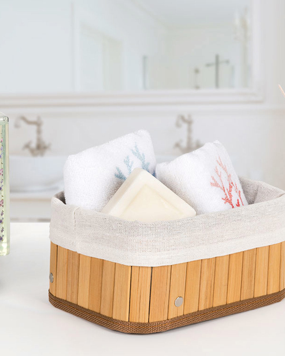 Fancy Foldable Basket 20x15x10 cm Beige