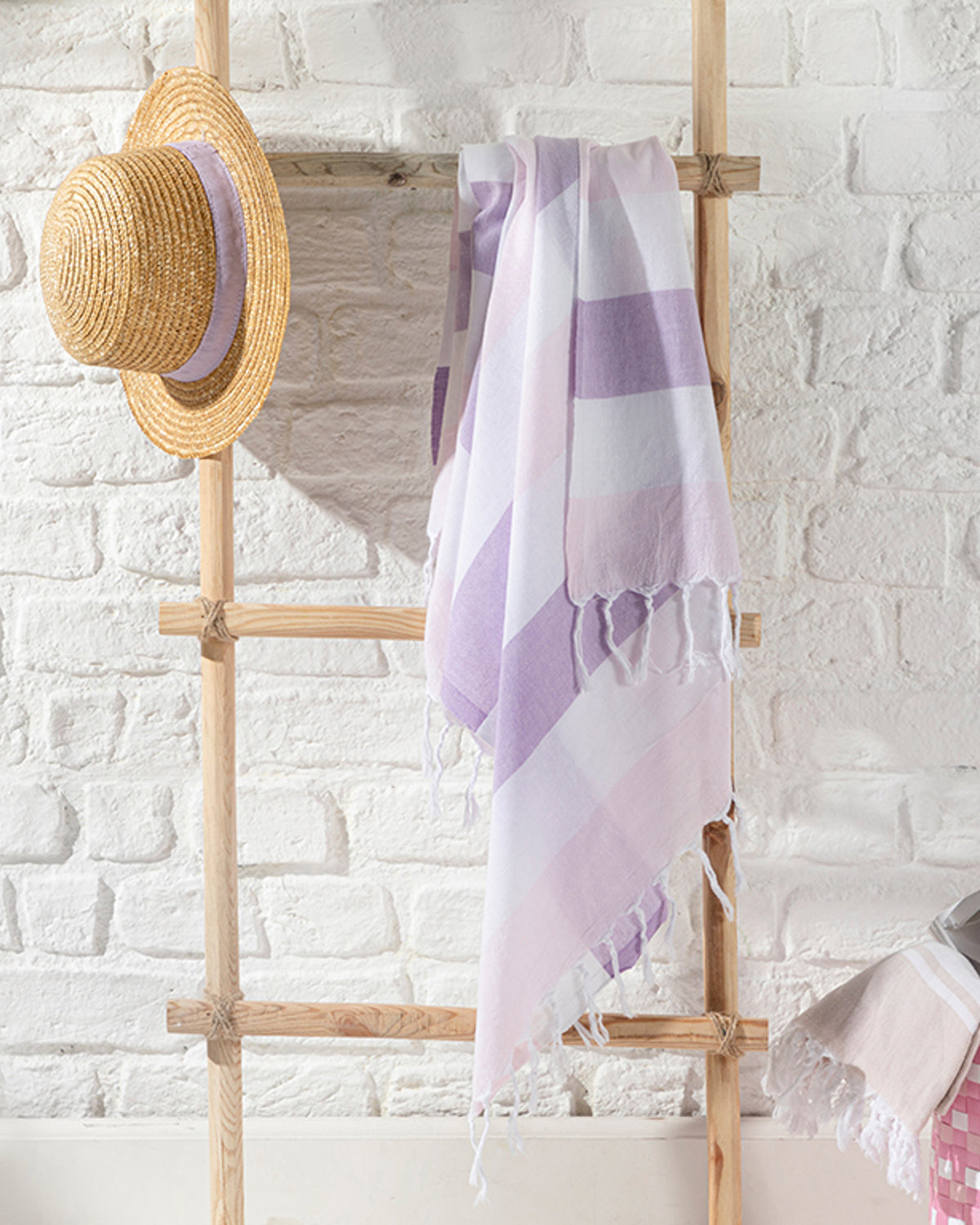 Sea Effect Cotton Bath Wrap 95x165 cm Violet - Purple