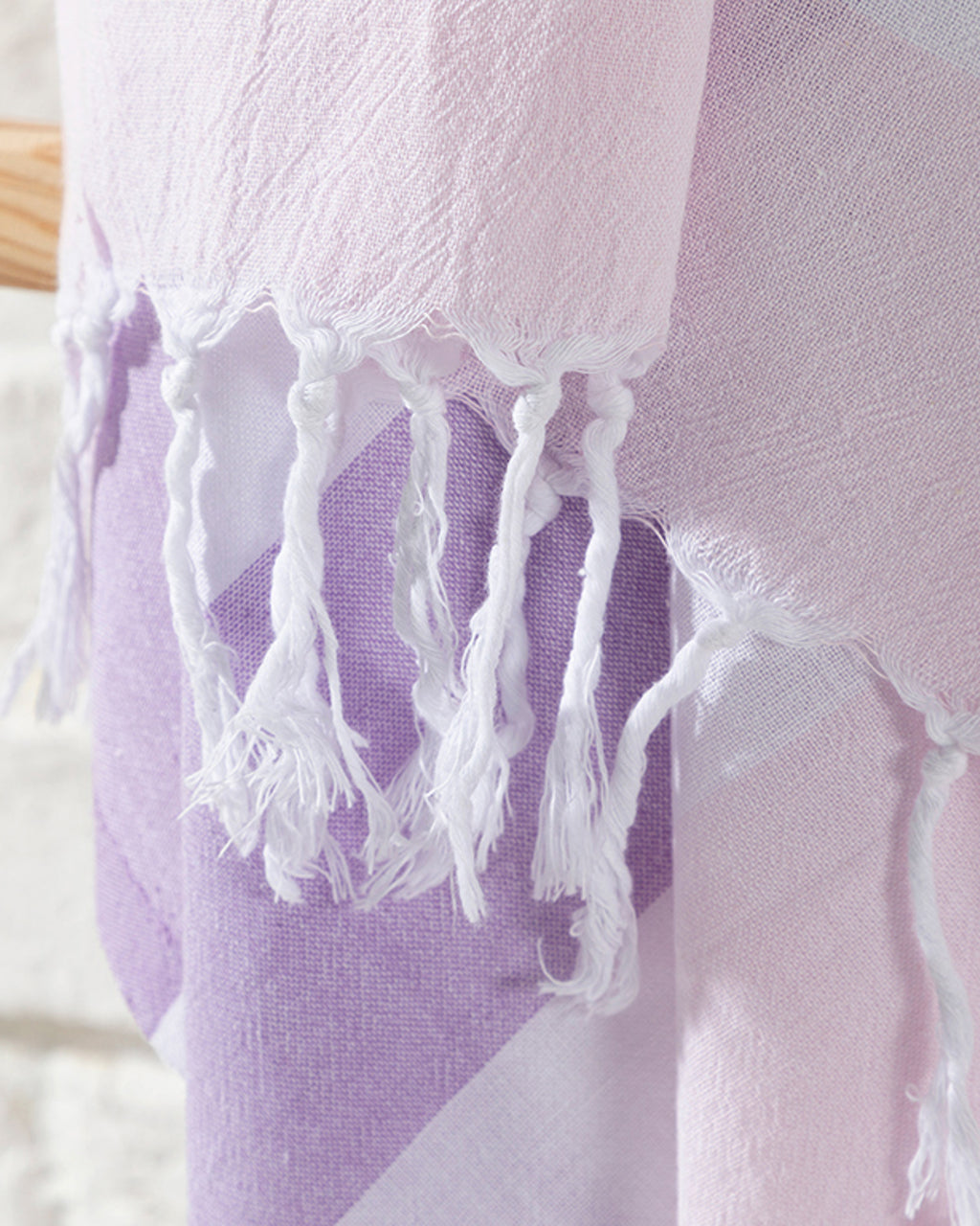 Sea Effect Cotton Bath Wrap 95x165 cm Violet - Purple (view 2)