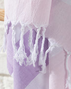 Sea Effect Cotton Bath Wrap 95x165 cm Violet - Purple (view 2)