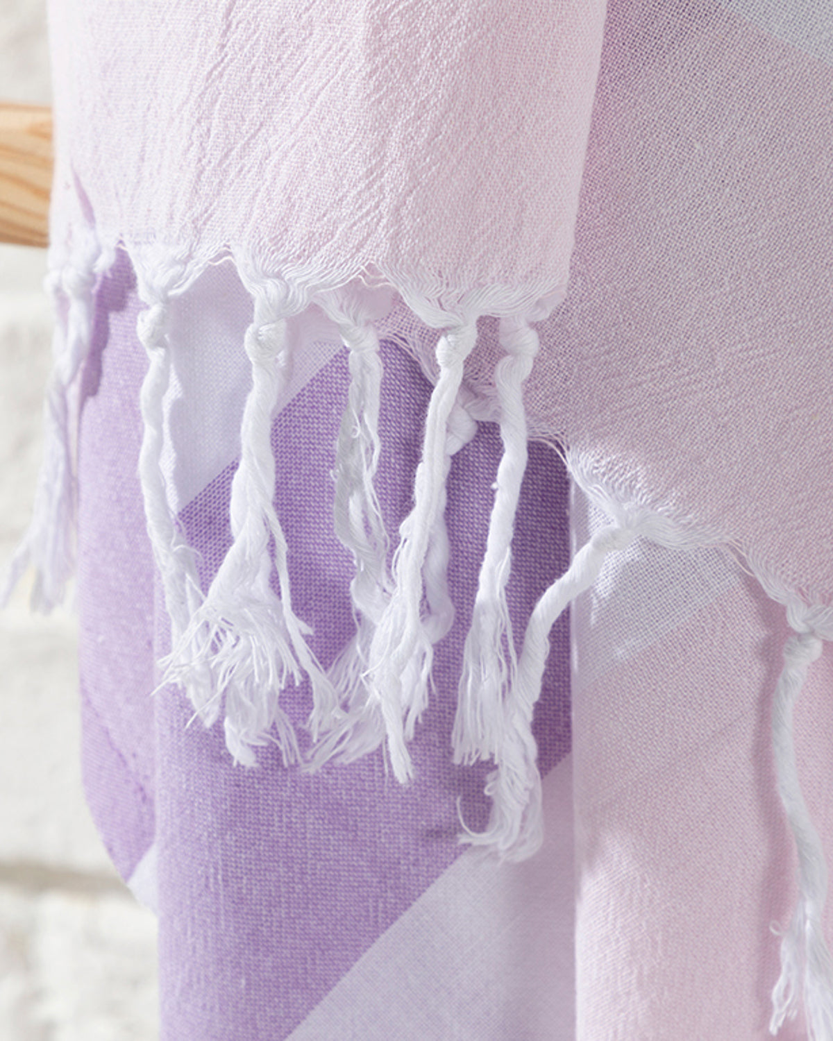 Sea Effect Cotton Bath Wrap 95x165 cm Violet - Purple (view 2)