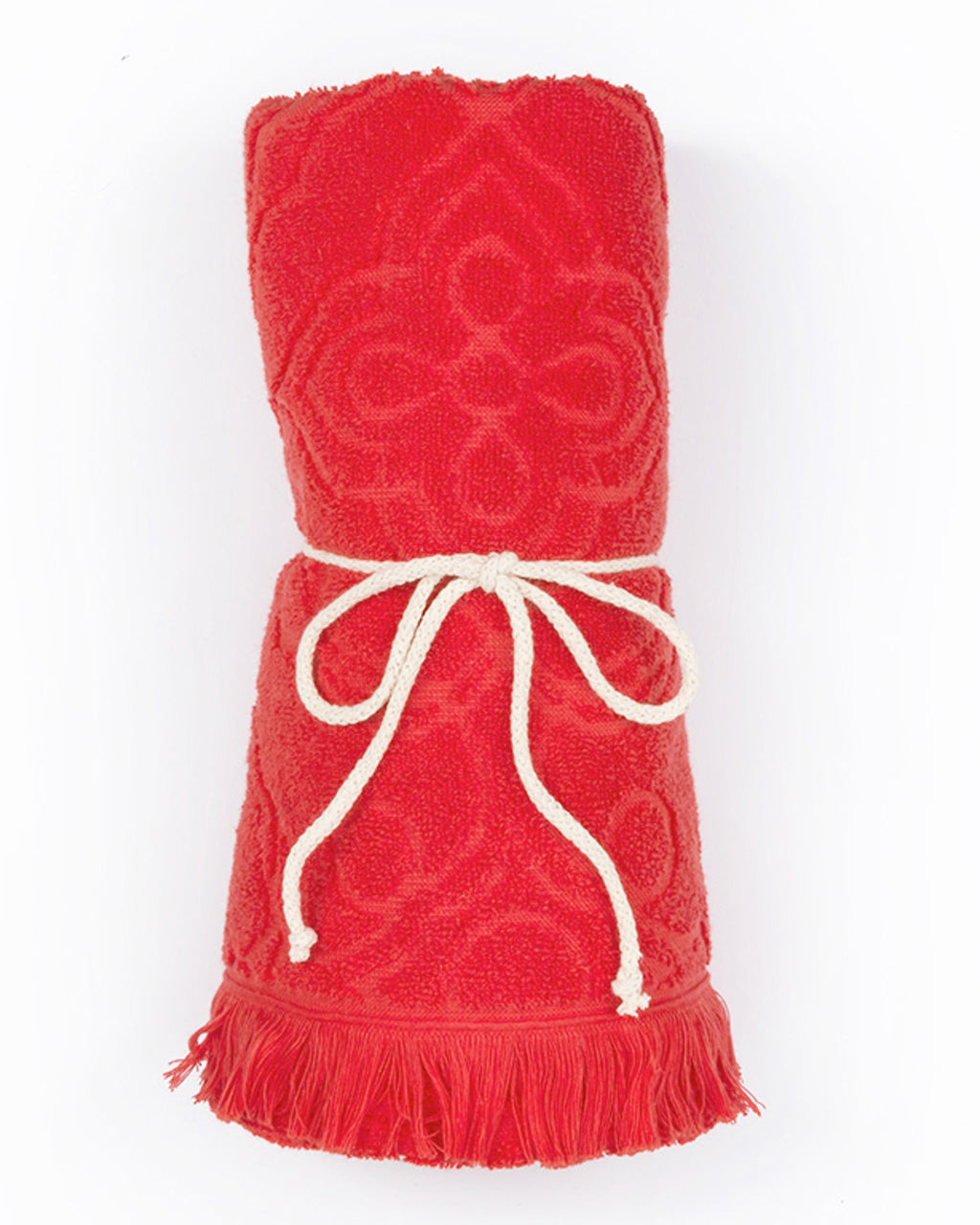 Damask Beach Towel 80x150 cm Red (view 2)