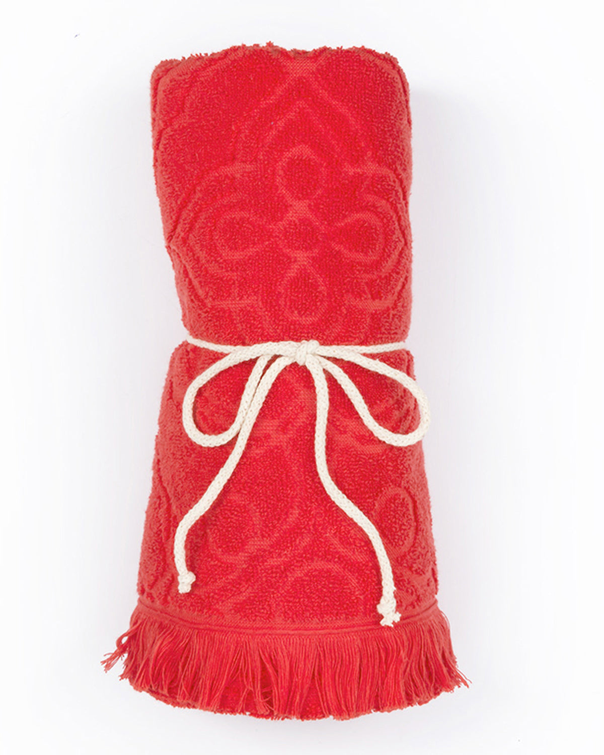 Damask Beach Towel 80x150 cm Red (view 2)