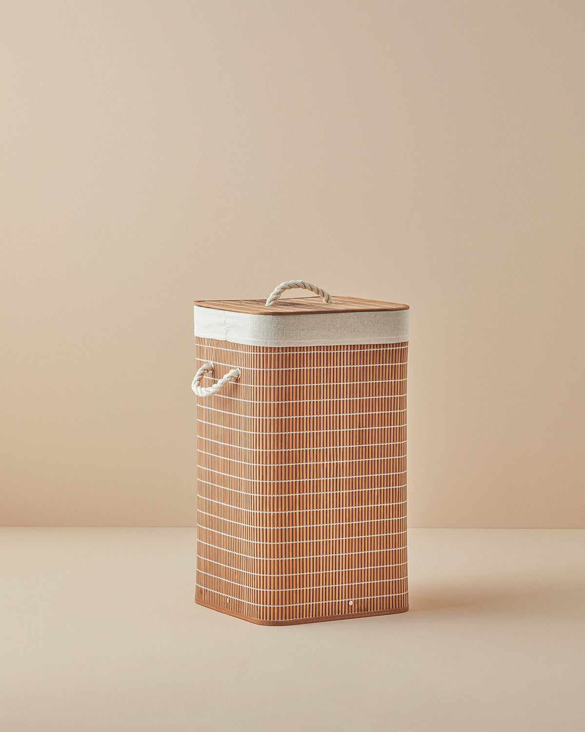 Urbann Foldable Laundry Basket 35x35x60 cm Brown (view 2)