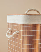 Urbann Foldable Laundry Basket 35x35x60 cm Brown (view 4)