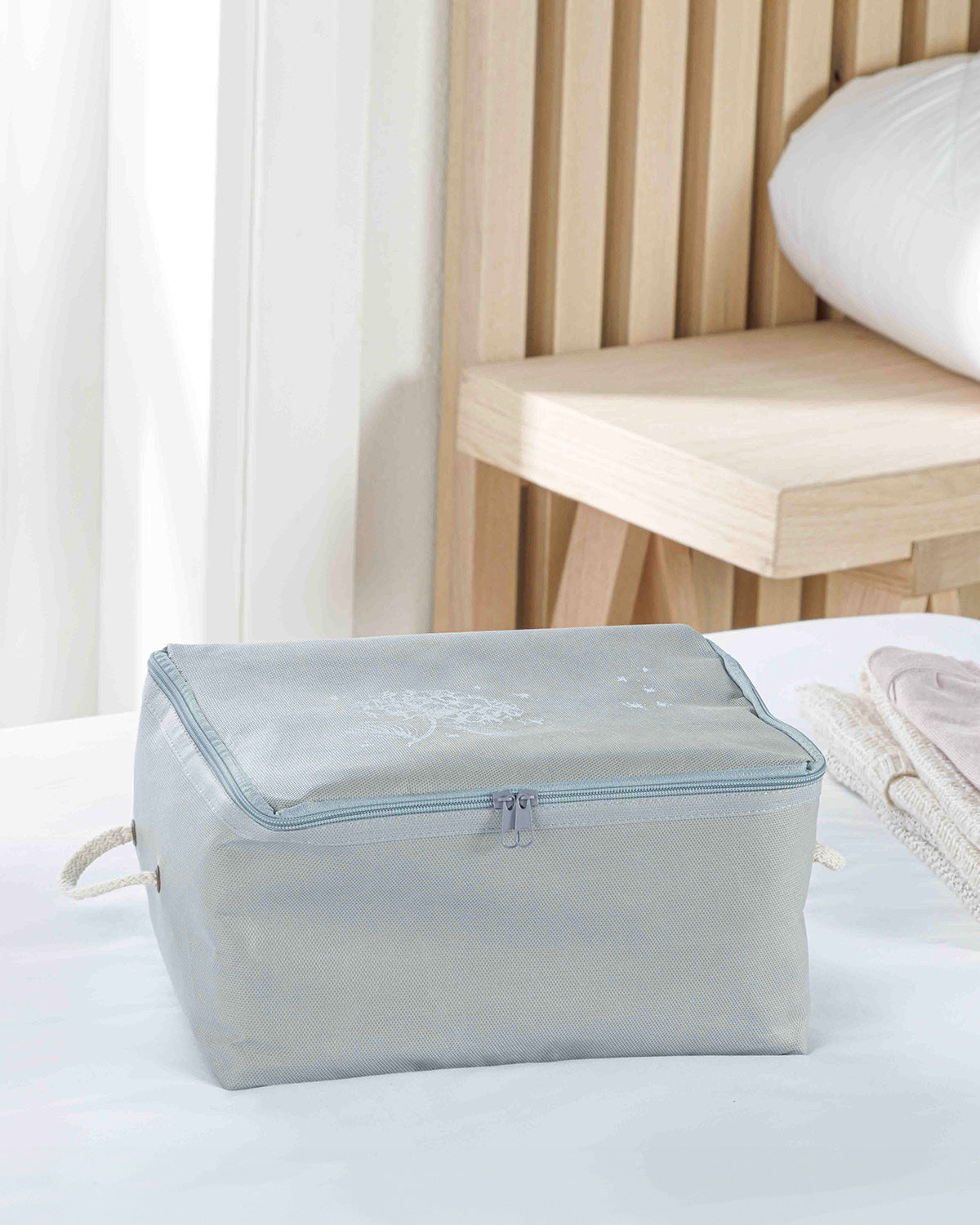 Hortensia Storage Bag 30x22x18 cm Light Gray (view 2)