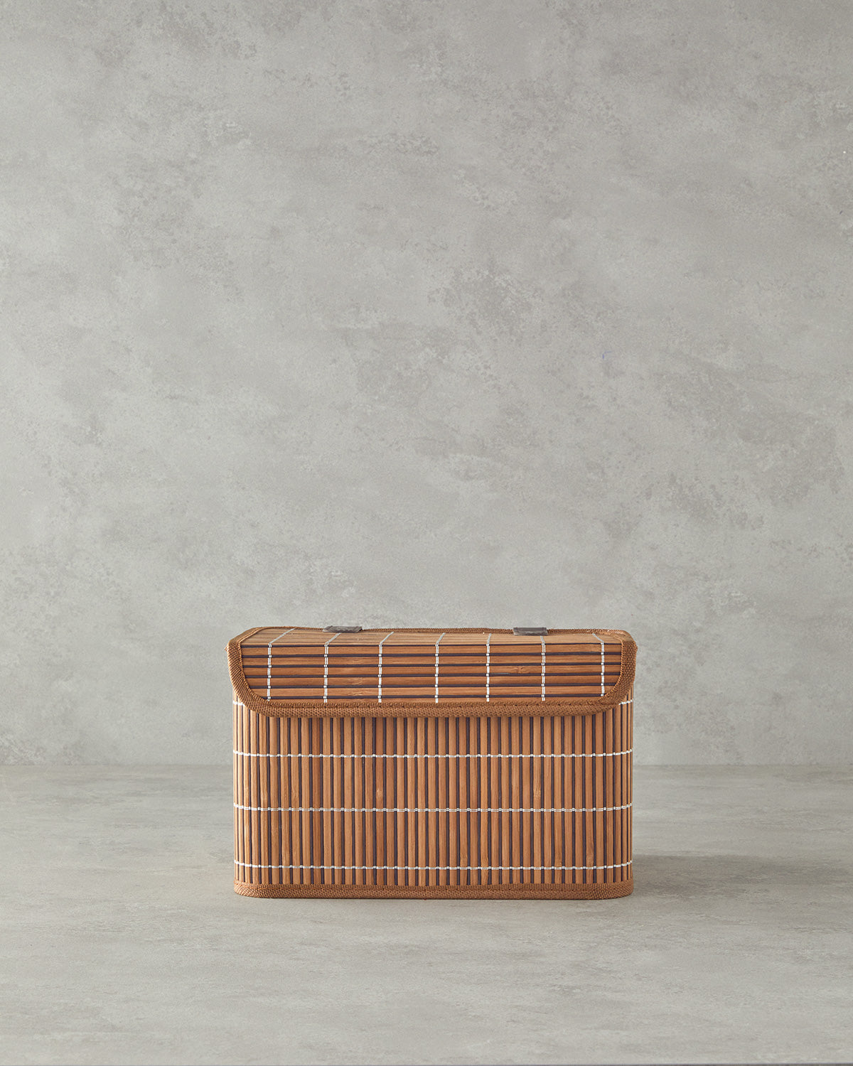Hardwood Bamboo Storage Box 28x20x18 cm Brown