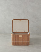Hardwood Bamboo Storage Box 28x20x18 cm Brown (view 2)