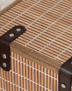 Hardwood Bamboo Storage Box 28x20x18 cm Brown (view 4)