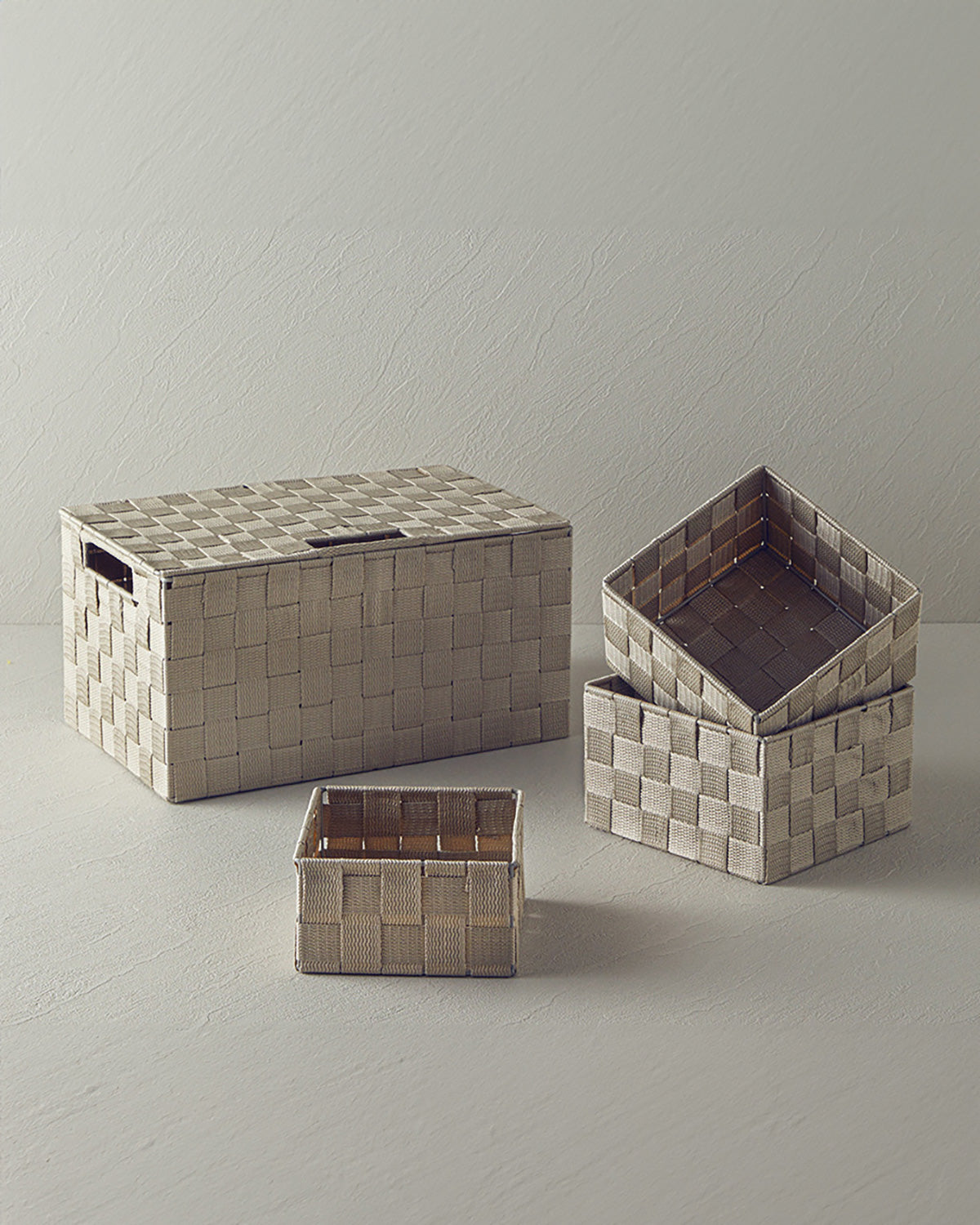 Shine Polypropylene Storage Box 34x22x17.5 cm Dark Beige (view 4)
