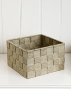 Shine Polypropylene Basket 17x17x10.5 cm Dark Beige (view 2)