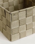 Shine Polypropylene Basket 17x17x10.5 cm Dark Beige (view 3)