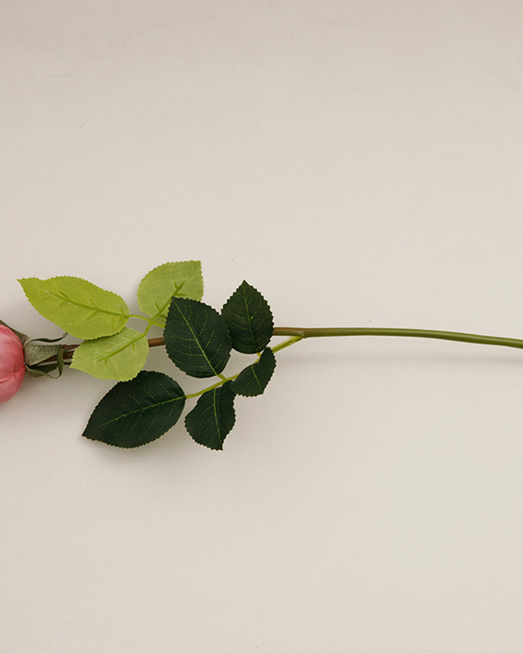 Corsage Fabric Single Branch Artificial Flower 44 cm Dark Pink (view 3)