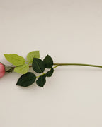 Corsage Fabric Single Branch Artificial Flower 44 cm Dark Pink (view 3)