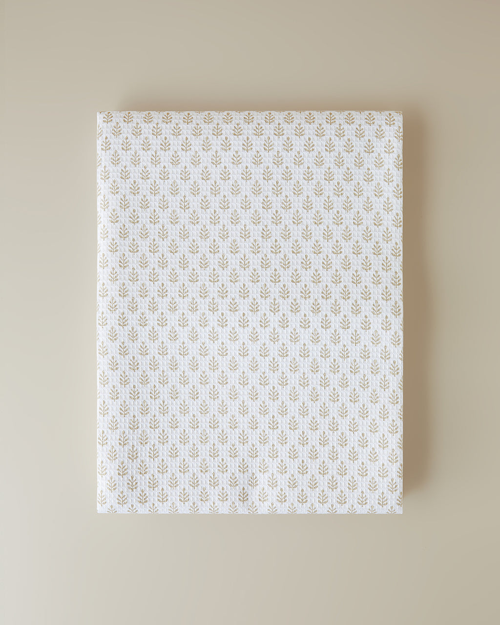 Pure Leaves Double Size Summer Blanket 200x220 cm Beige (view 5)