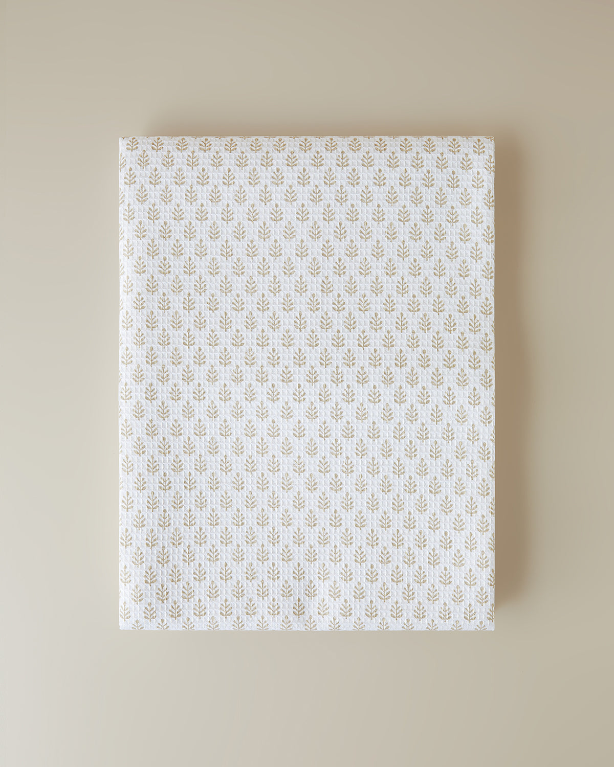 Pure Leaves Double Size Summer Blanket 200x220 cm Beige (view 5)