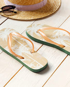 Palm Flip-Flop Beach Slippers 36 Beige