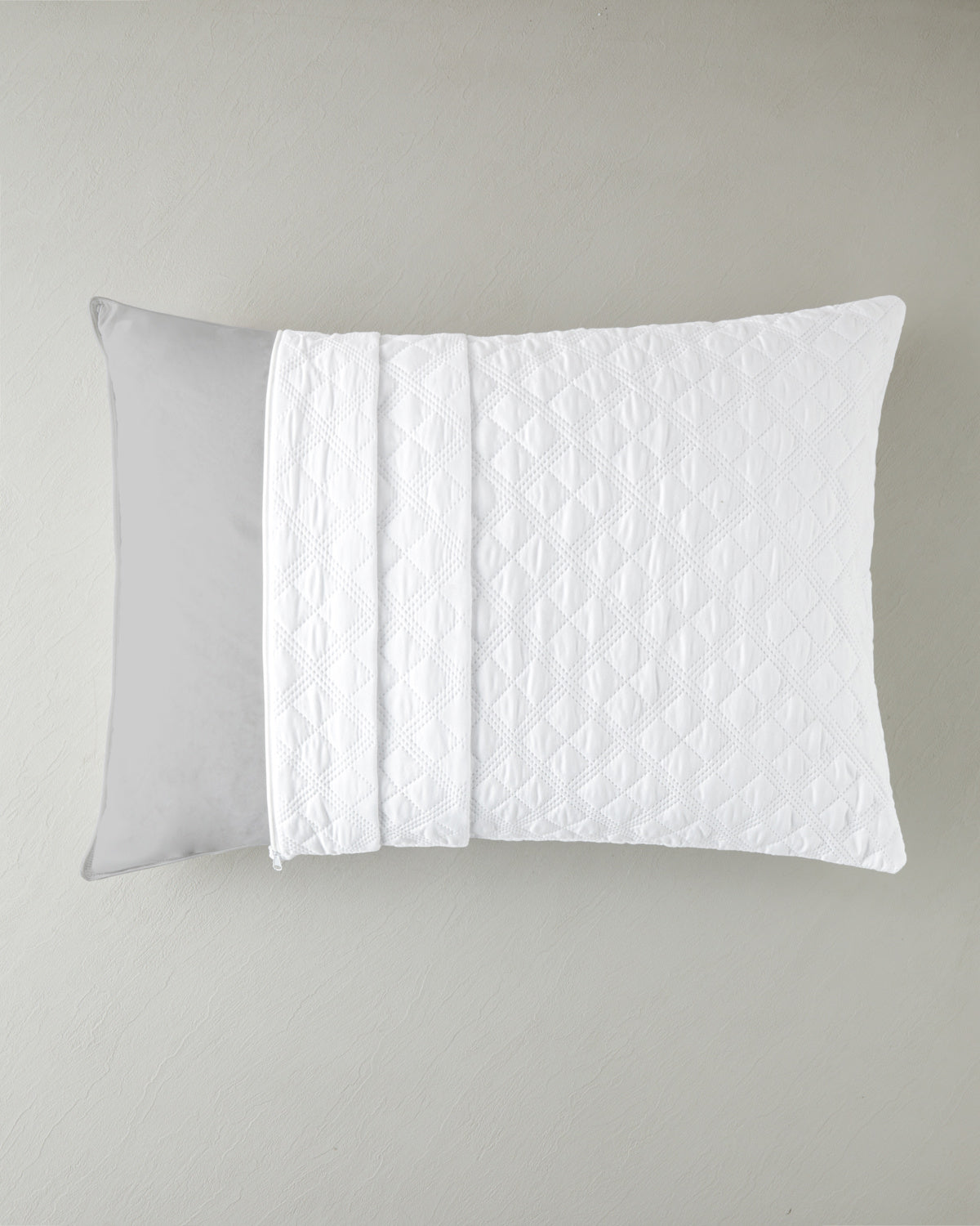 Star Microfiber Quilted Pillow Case 50x70 cm White
