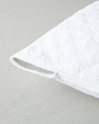 Star Microfiber Quilted Pillow Case 50x70 cm White (view 3)