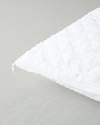 Star Microfiber Quilted Pillow Case 50x70 cm White (view 4)